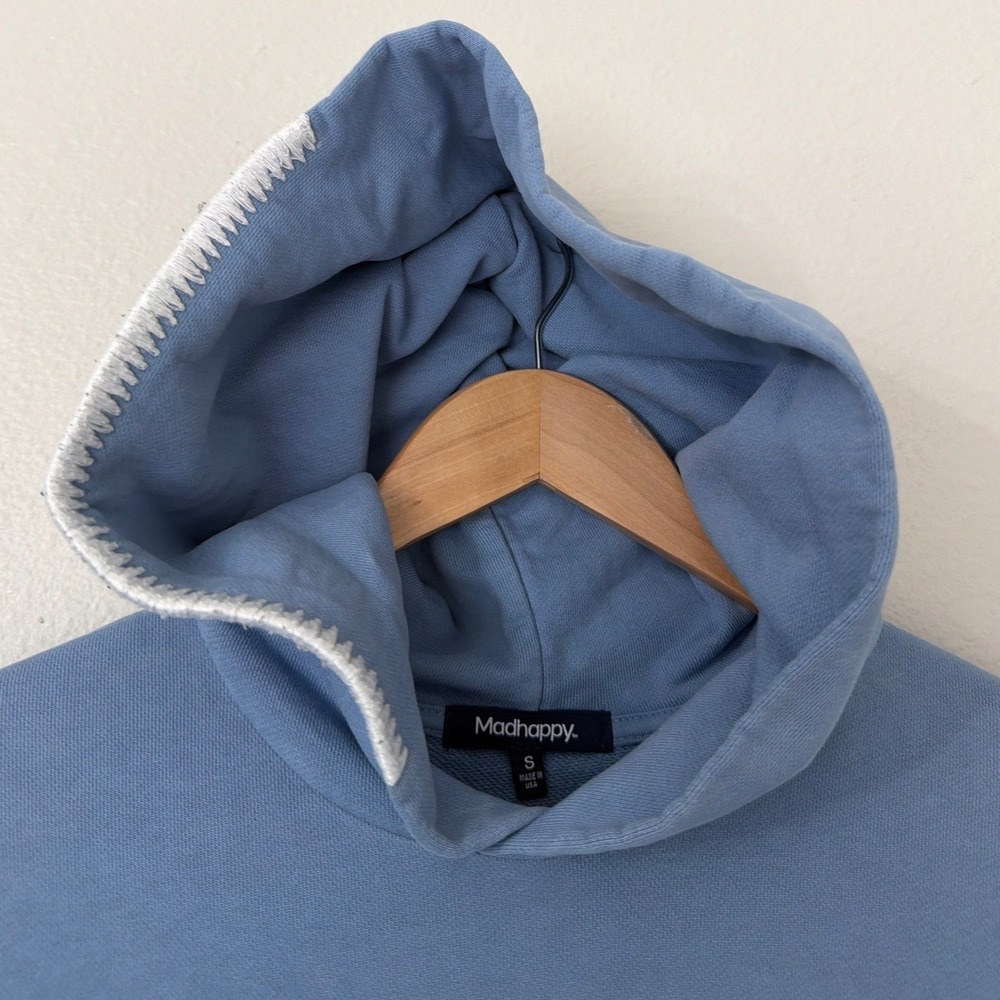 Madhappy Hoodie Blue Pastel Rainbow Small Made in USA - Picture 2 of 5